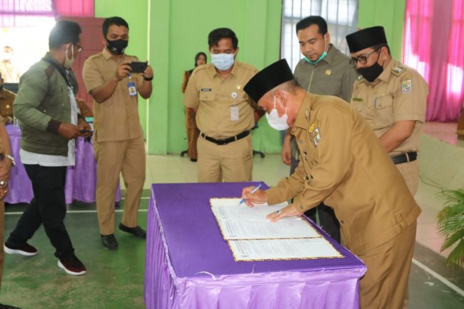 Bupati Pelalawan Buka Musrenbang RKPD Tingkat Kecamatan Bandar Petalangan Tahun 2021