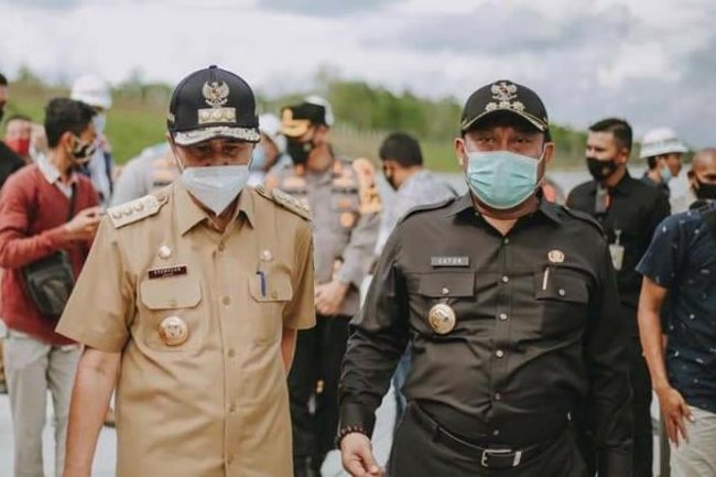 Bupati Kampar Dampingi Gubernur Riau Tinjau Tol Ruas Pekanbaru-Bangkinang