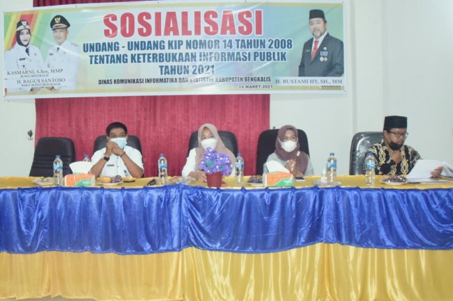 Diskominfotik Sosialisasi Undang-undang Tentang KIP di Kecamatan Pinggir