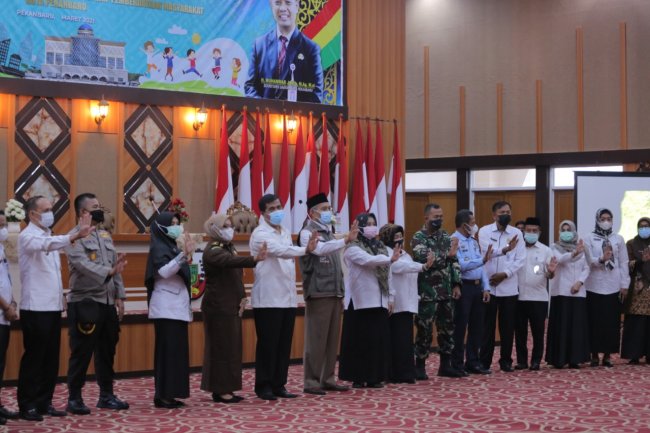 Wawako Pekanbaru Secara Resmi Buka Rakor Gugus Tugas KLA Pekanbaru 2021