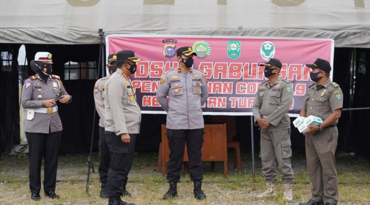 Kapolres Siak Lakukan Pengecekan PPKM Di Kecamatan Tualang