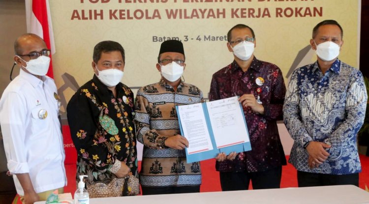 Pada 3-4 Maret 2021, SKK Migas menggelar Workshop Eksekutif dan FGD Teknis Perizinan Alih Kelola Wilayah Kerja Rokan di Nongsa Point Marina Batam