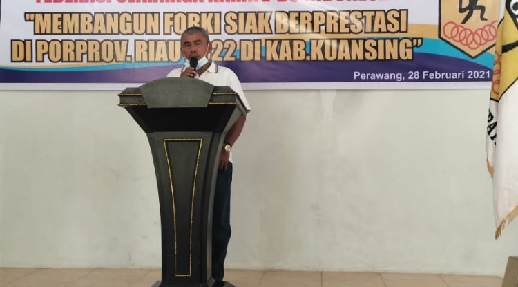 MUSKAB SIAK, FEDERASI OLAHRAGA KARATE-DO INDONESIA (FORKI) MEMBANGUN FORKI SIAK BERPRESTASI