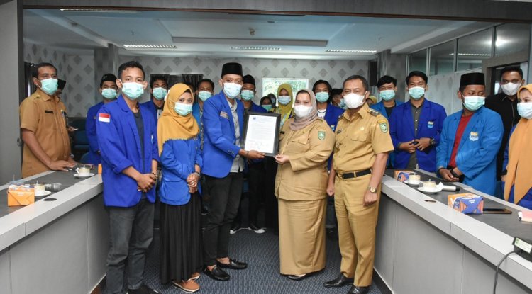 Bupati dan Wabup Bengkalis Terima Audiensi PMII