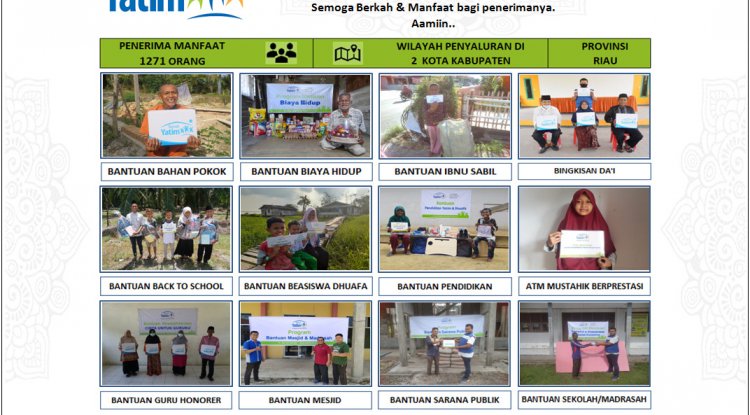 Total 1271 Mustahik Terima Bantuan Rumah Yatim Selama Februari