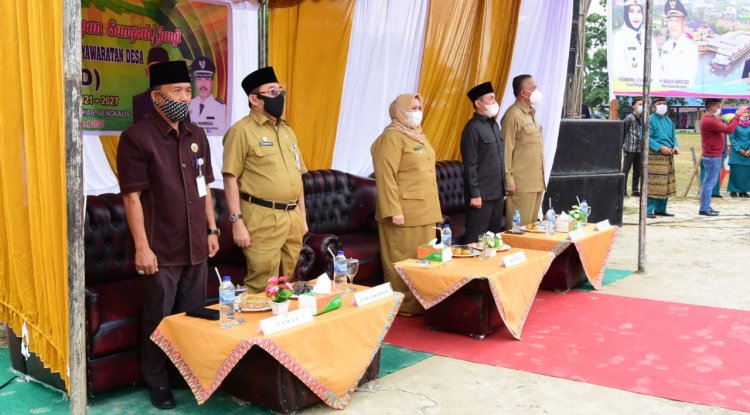 Bupati Bengkalis Resmikan 33 Orang Anggota BPD Talang Muandau