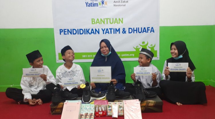 Bantuan Pendidikan Rumah Yatim untuk Dwina, Dafa, Dafi, Fahreza, Empat Yatim Bersaudara