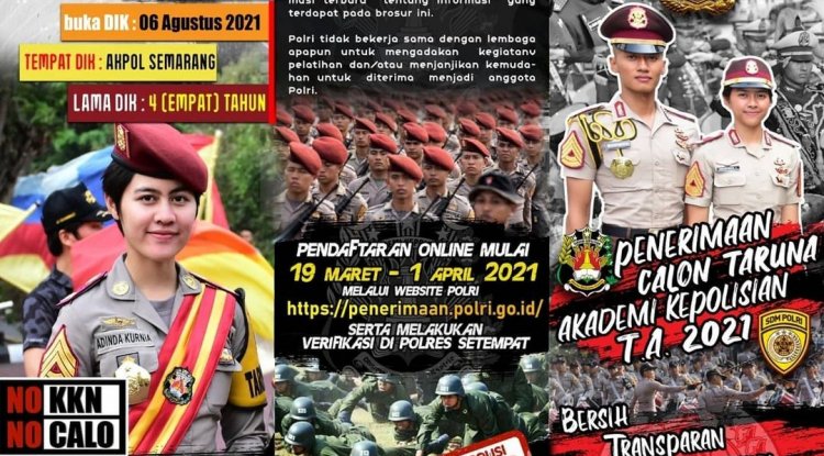 Pendaftaran Akpol 2021 Dibuka, Simak Persyaratannya!!