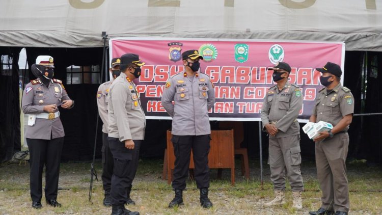 Kapolres Siak Lakukan Pengecekan PPKM Di Kecamatan Tualang