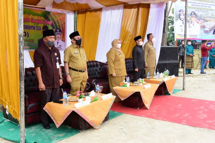 Bupati Bengkalis Resmikan 33 Orang Anggota BPD Talang Muandau