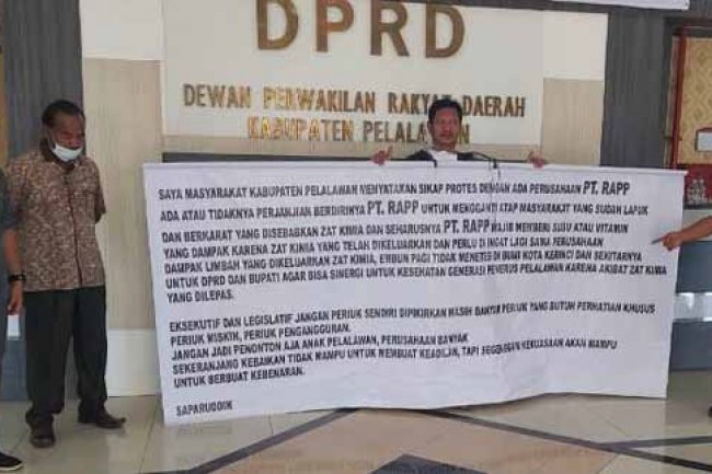 PT RAPP di Demo Warga Pelalawan Terkait Zat Kimia Berbahaya
