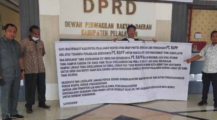 PT RAPP di Demo Warga Pelalawan Terkait Zat Kimia Berbahaya