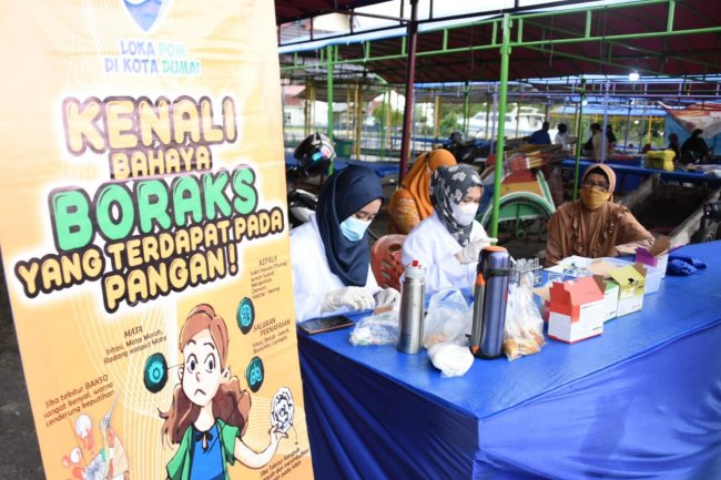 Sidak ke Bazar Ramadhan Bengkalis, Loka POM Dumai Ambil 20 Sample Makanan, Hasil Pengujian Dinyatakan Aman