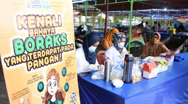 Sidak ke Bazar Ramadhan Bengkalis, Loka POM Dumai Ambil 20 Sample Makanan, Hasil Pengujian Dinyatakan Aman