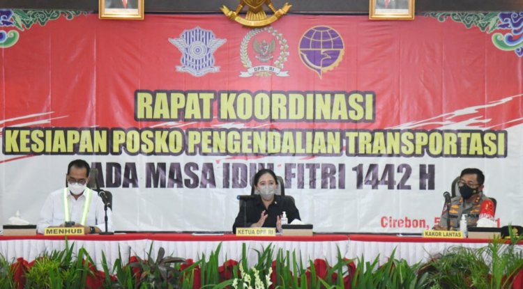 Bareng Ketua DPR, Menhub-Kakorlantas Rakor Pengamanan Ops Ketupat 2021