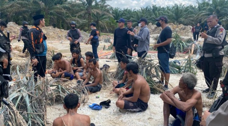 Polda Riau Gulung 11 Pelaku PETI di Kuansing
