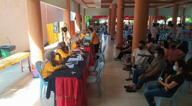 Kegiatan Vaksinasi Tahap II Dilakukan di Yayasan Vihara Hok Ann Kiong Bengkalis