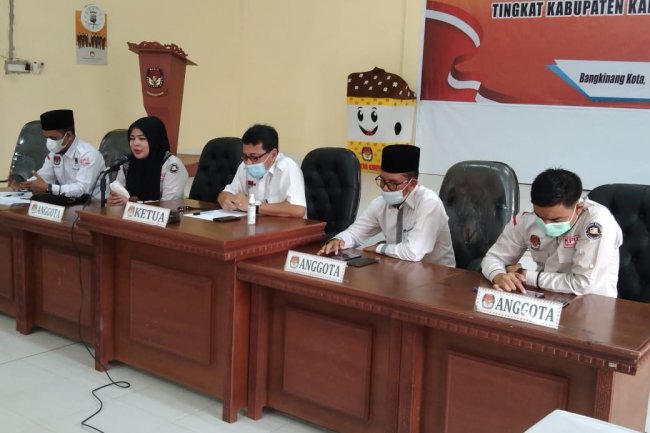 KPUD Kampar Sampaikan Rekapitulasi Hasil Data Pemilih Berkelanjutan Bulan Mei 2021