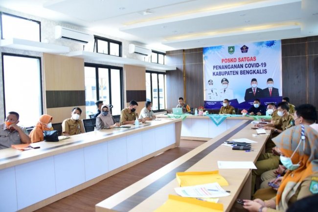Wabup Bengkalis Minta Konsentrasi Tim Prokes Covid-19 Pada Tiga Daerah Grafik Tertinggi
