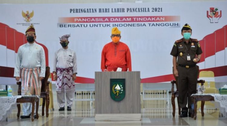 Wagubri Ikuti Upacara Peringatan Hari Lahir Pancasila Tahun 2021 Secara Virtual