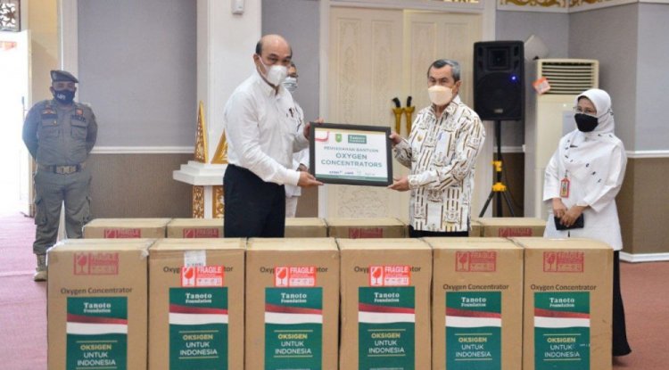 Gubernur Riau : Kami Siap Kirim ke Daerah terpencil Terkait Terima bantuan Oxygen Concentrator,
