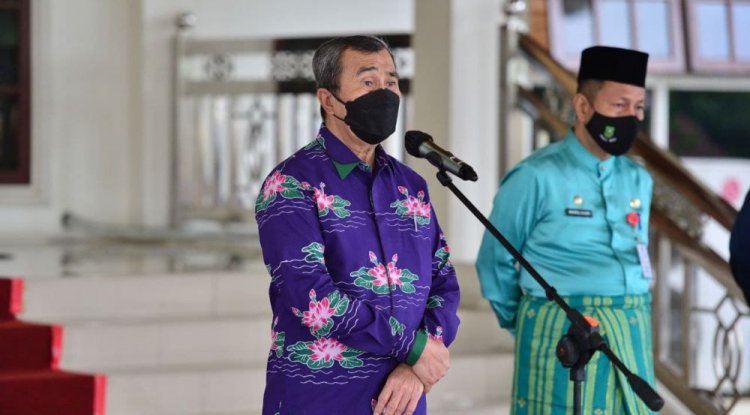 Calon Praja IPDN Angkatan 32 Riau Di Harapkan Gubernur Syamsuar  Belajar Dengan Baik