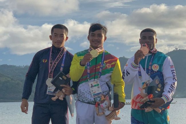 Sumbang Medali Emas Nopriadi Penuhi Target Dayung Riau, PON XX Papua