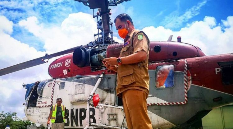 Kebakaran Lahan di Teratak Buluh, Helikopter Water Bombing Berhasil Memadamkan
