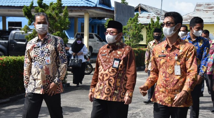 Bupati Bengkalis Meninjau Pelaksanaan SKD CPNS Kabupaten Bengkalis