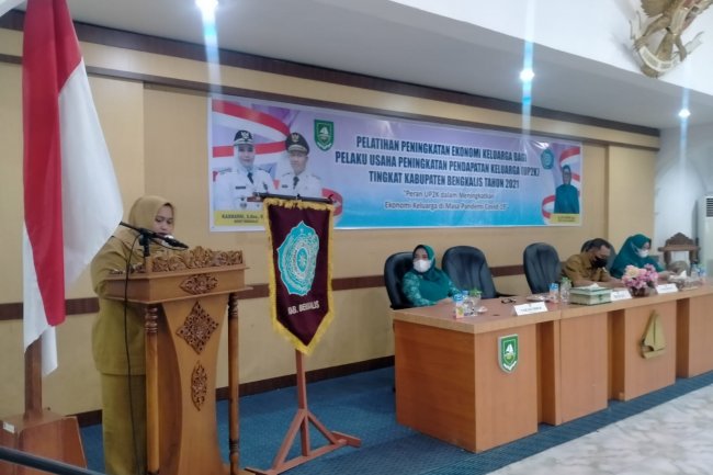 Pemerintahan bengkalisBuka Pelatihan Peningkatan Ekonomi Keluarga Bagi Pelaku UP2K