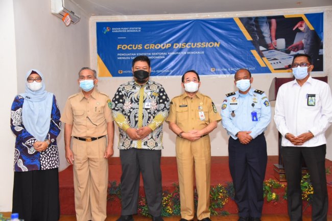 BPS Bengkalis Gelar FGD Penguatan Statistik Sektoral, Dalam mewujudkan Satu Data Indonesia,
