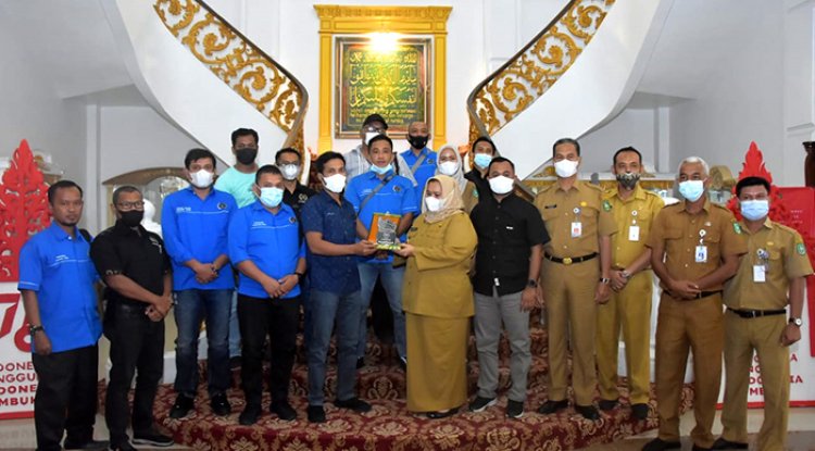 Ketua dan Pengurus PWI Bengkalis Audiensi ke Bupati Kasmarni