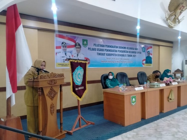 Pemerintahan bengkalisBuka Pelatihan Peningkatan Ekonomi Keluarga Bagi Pelaku UP2K 