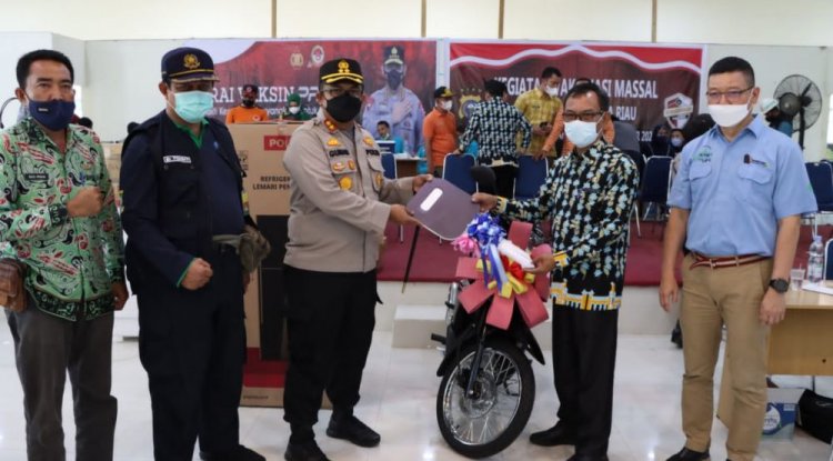 Vaksin Di Siak Berhadiah Motor Dan Door Prize Lain Nya 