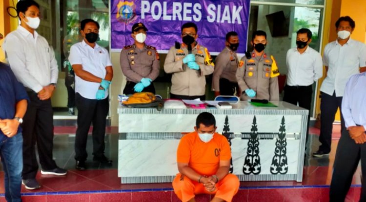 Polres Tualang Siak Sita 1,1 Kg Sabu