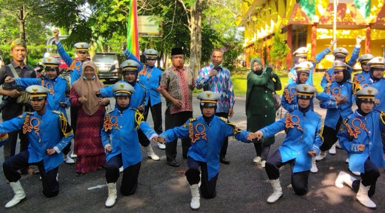 Buat Heboh Penonton LKBB melihat aksi SMA 2 Siak Hulu Kampar dan SMA Mutiara Harapan Pelalawan