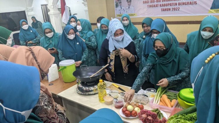 Tingkatkan Pendapatan Keluarga, Misnarni Syamsuar Berikan Pelatihan Kepada PKK Bengkalis