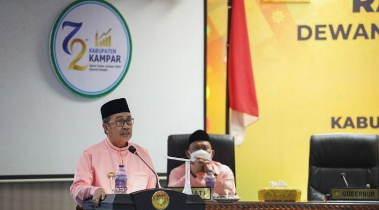 Gubri Syamsuar Ajak Berinovasi Dalam Menggerakkan Segala Sektor,  Terkait Hari Jadi ke 72 Kampar