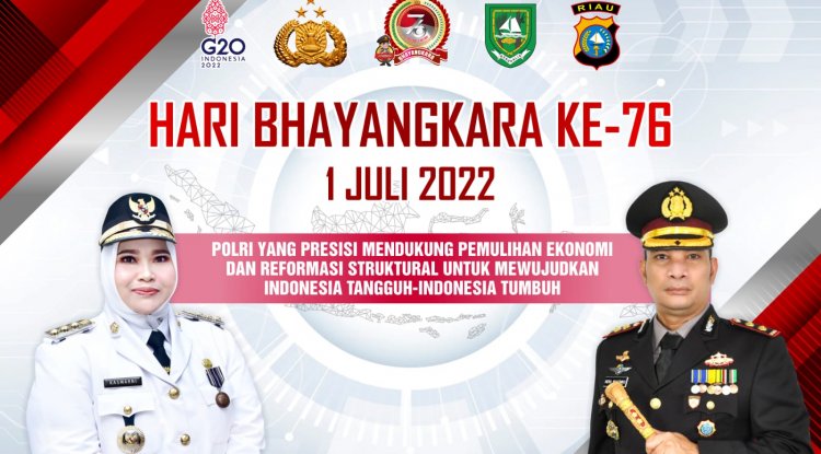 Bupati Bengkalis Kasmarni Ucapkan Selamat HUT Bhayangkara ke-76