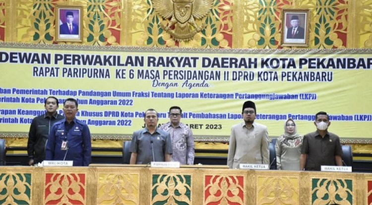 Sidang Paripurna Jawaban Pemerintah Terhadap Pandangan Umum Fraksi DPRD Pekanbaru