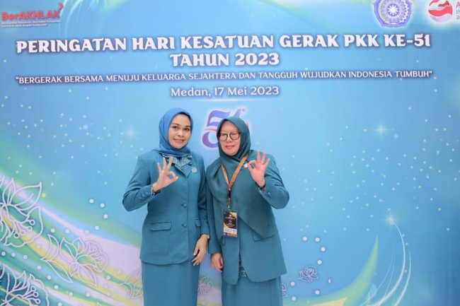 Ketua TP PKK Kabupaten Bengkalis, Ikuti HKG ke-51 Tingkat Nasional