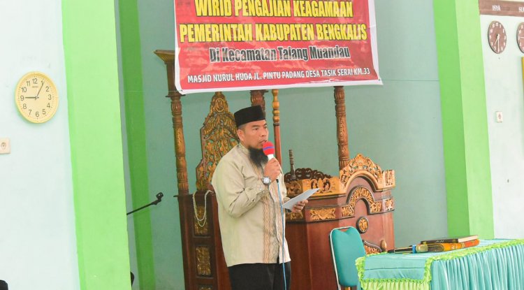 Perdana, Wirid Pengajian Pemkab Bengkalis di Laksanakan Talang Muandau