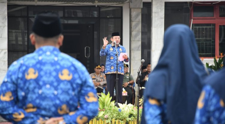 Saat Apel Hari Kesadaran Nasional, Bupati Ingatkan ASN Jaga Kekompakan dan Maksimalkan Potensi