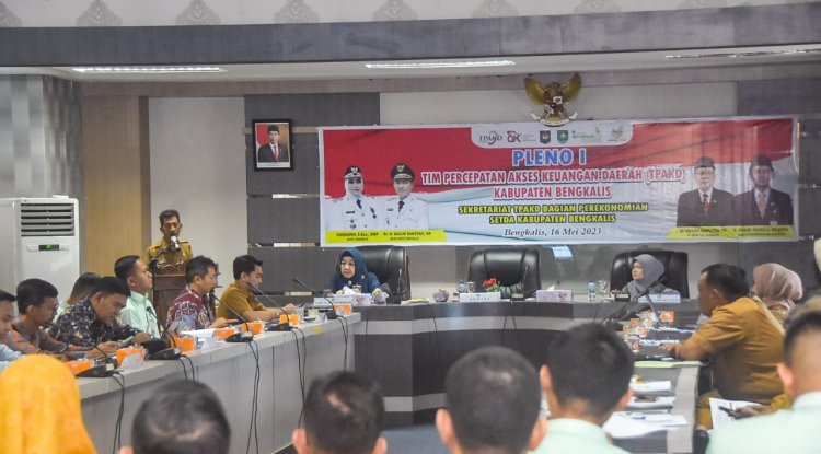 Percepat Akses Keuangan, TPAKD Bengkalis Gelar Pleno I