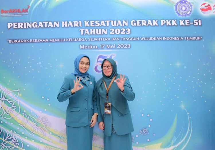 Ketua TP PKK Kabupaten Bengkalis, Ikuti HKG ke-51 Tingkat Nasional