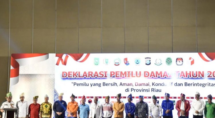 Wakil Ketua DPRD Kota Pekanbaru Hadiri Deklarasi Pemilu Damai 2024 