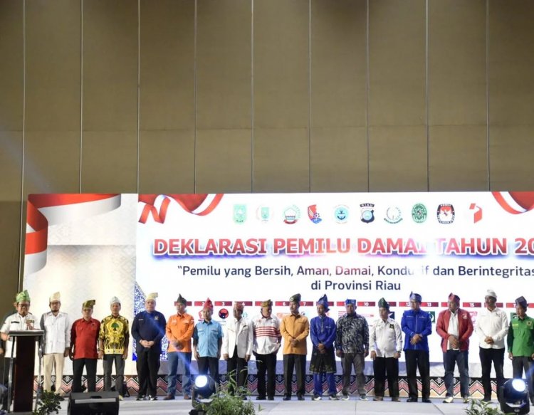 Wakil Ketua DPRD Kota Pekanbaru Hadiri Deklarasi Pemilu Damai 2024