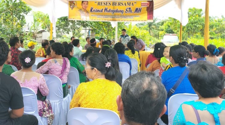 Krismat Hutagalung Reses di Palas, Sarana Pendidikan Jadi Keluhan Warga