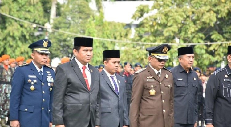 Muhammad Isa Lahamid selaku Ketua DPRD Pekanbaru  Hadiri Ziarah Nasional Sempena HUT ke-79 TNI