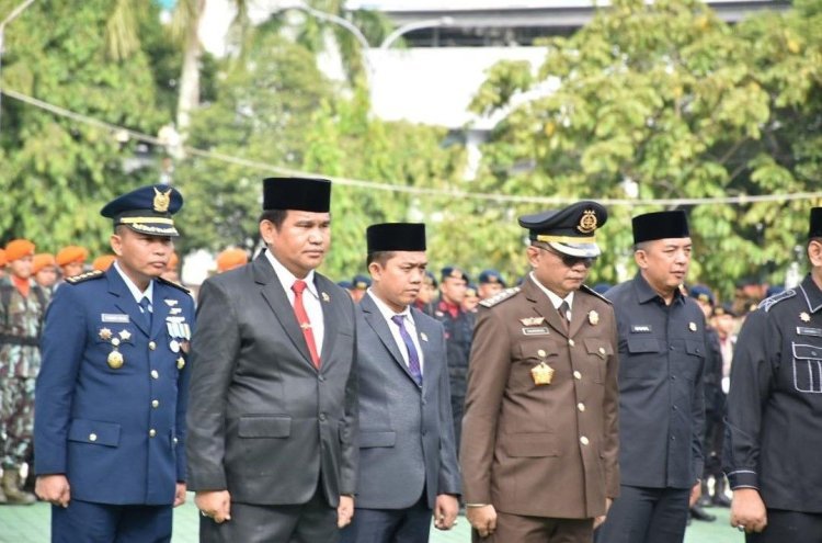 Muhammad Isa Lahamid selaku Ketua DPRD Pekanbaru  Hadiri Ziarah Nasional Sempena HUT ke-79 TNI